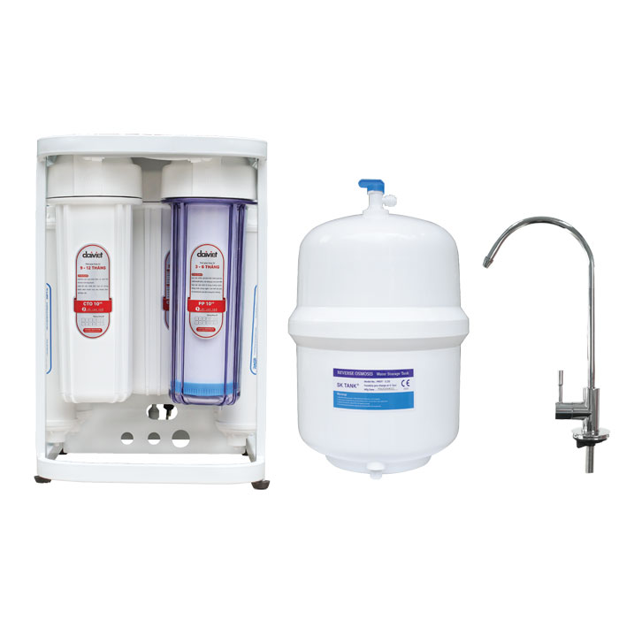 Máy lọc nước RO không vỏ tủ dùng cốc Daikiosan DSW-35008D