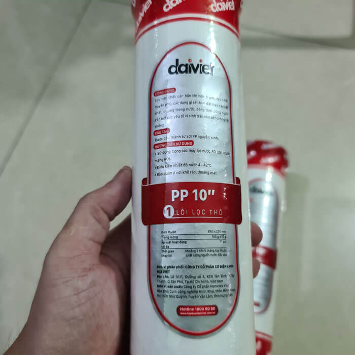 Lõi lọc Kasuto - Lõi PP 10